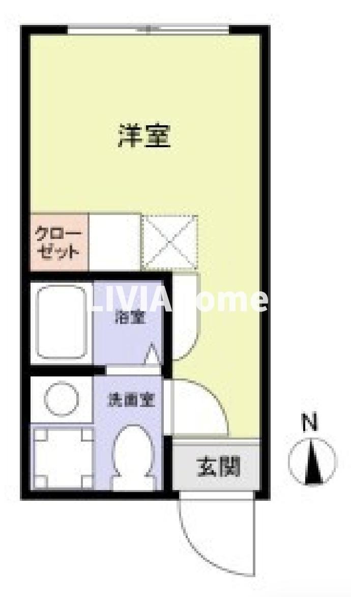 新宿区南元町の賃貸マンションの間取り