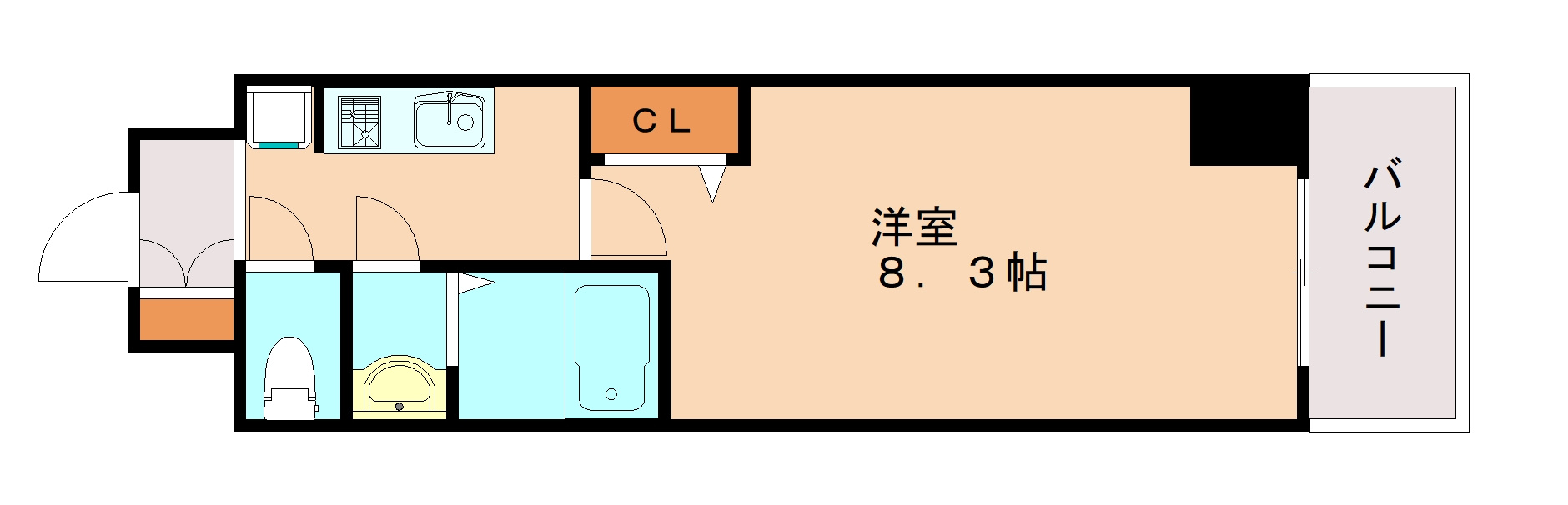 ASCLAIRE KOBE HIGASHINADAの間取り