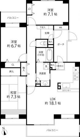 T's garden西寺尾 E棟