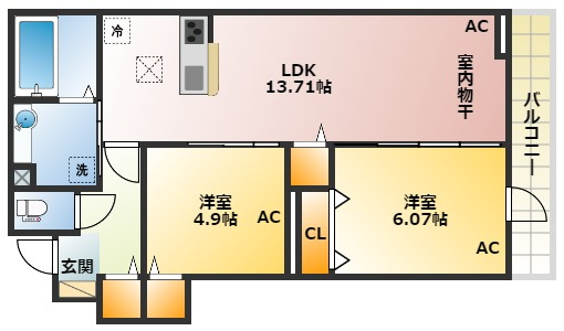 グラナーデ高井戸東の間取り