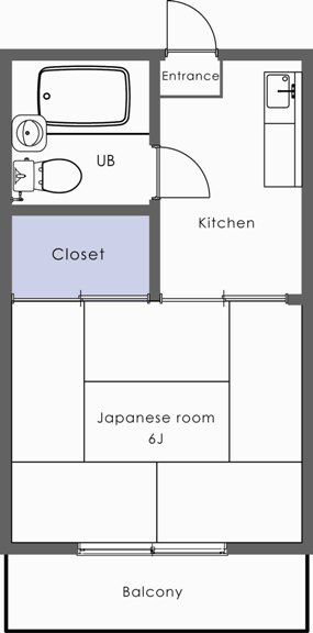 サンハイツ本間の間取り|201のみ洋室になります。