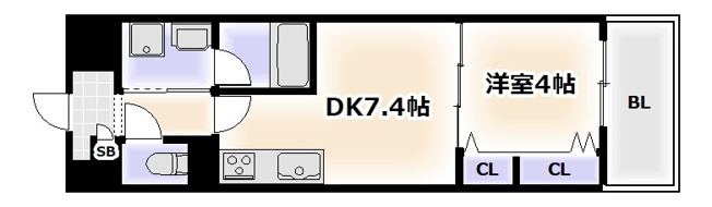 【間取り】 | エグゼ難波ザ・ゲート