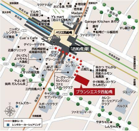 ブランシエスタ西船橋の地図