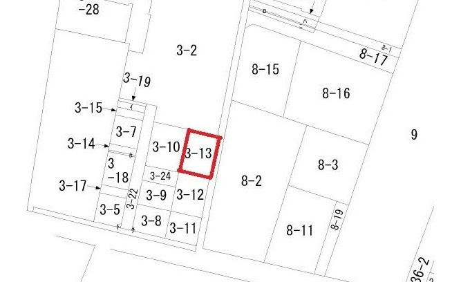 東区二葉の里２丁目の土地図
