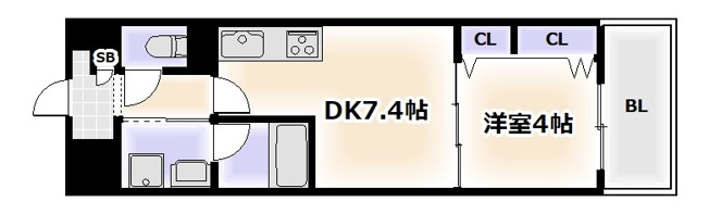 【間取り】 | エグゼ難波ザ・ゲート