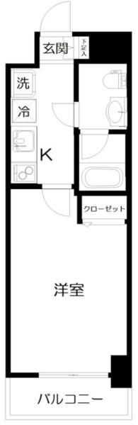 市川市市川３丁目の賃貸マンションの間取り