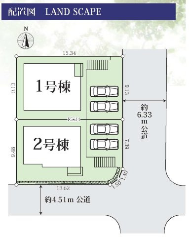 【横浜市磯子区磯子6丁目24-7全2棟新築戸建て】★仲介手数料無料★（山王台小学校・汐見台中学校）の区画図