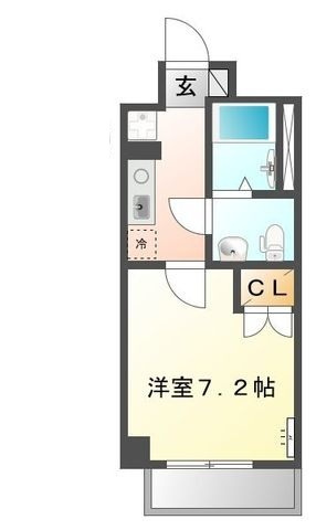 パピエの間取り|間取りです。