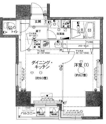 グランフォース上野入谷の間取り|間取りです。