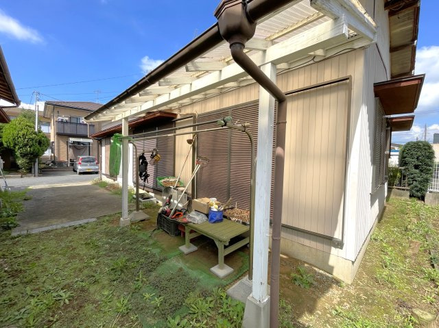 田間江森邸貸家の庭