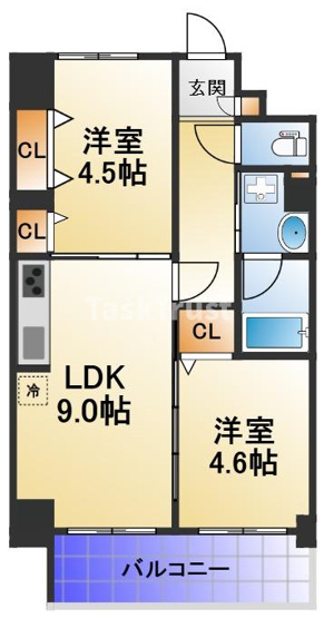 【間取り】 | FORTUNA北梅田