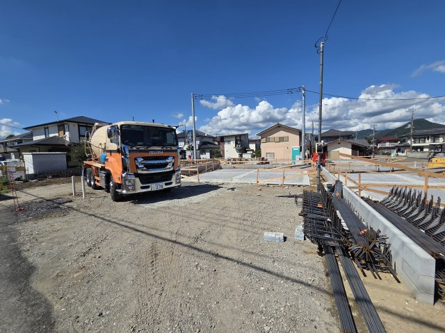 新築　桐生市相生町第19　クレイドルガーデン　5号棟の駐車場|現地写真　駐車スペースは4台分可能です！
