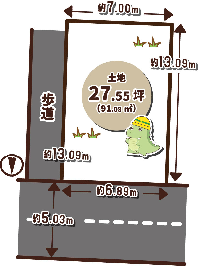 久世上久世町　条件無土地の土地図