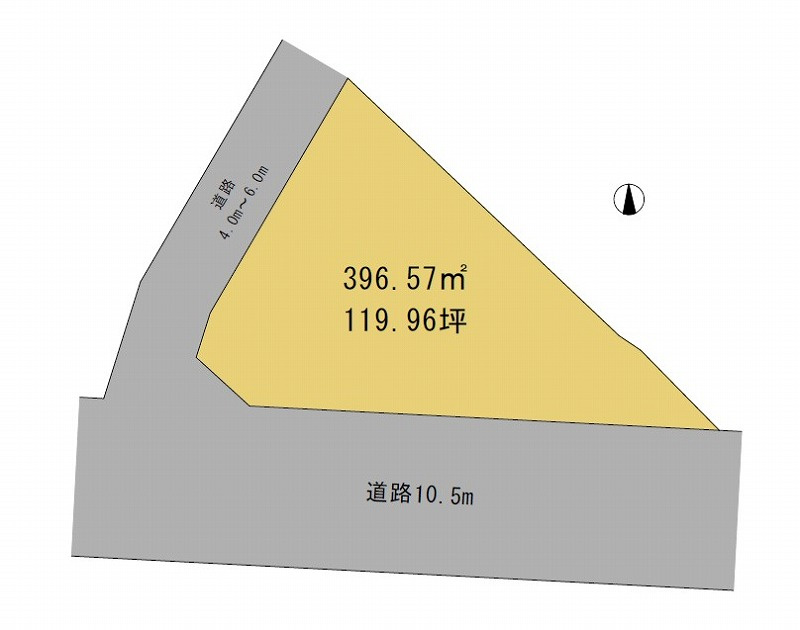 高崎市中豊岡町売土地の土地図