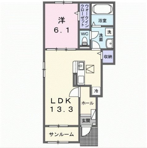 エルヴェの間取り|間取図