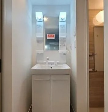 アースお花茶屋の独立洗面台