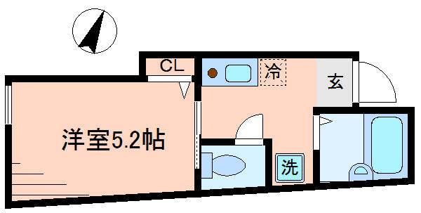 ロイヤルブルーゲート五反野の間取り