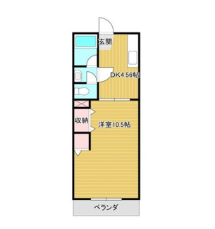 【間取り】 | サンフラワーＫⅡ | 間取りです。