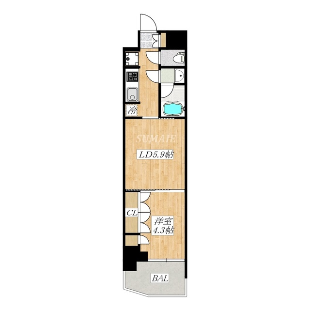 ＲＪＲプレシア東十条ガーデンの間取り|南西向きのお部屋です☆