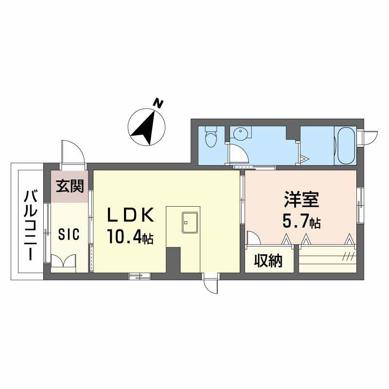 ドミール東雲の間取り