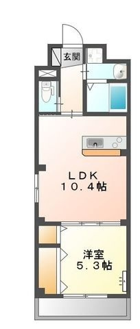 Ｋ　ハウス　Ⅱの間取り|間取りです。