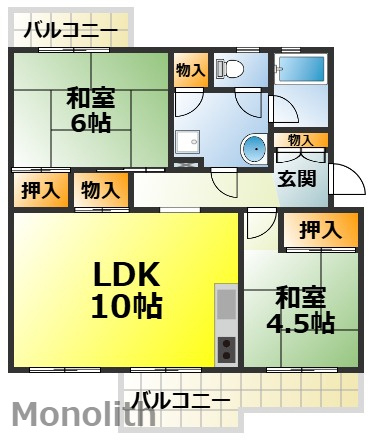 光明台17号棟の間取り