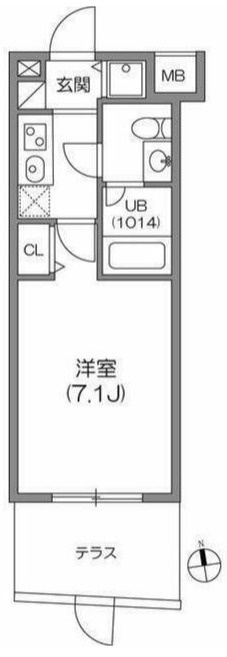 ガーラプレイス八幡山壱番館の間取り