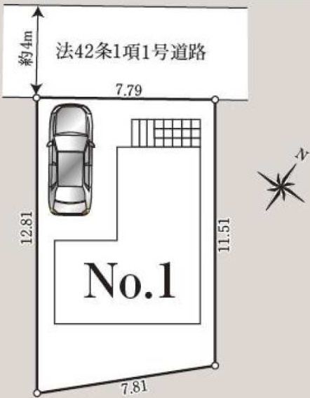 新築／富士見市上沢　第7の区画図|駐車スペースあり！（車種による）