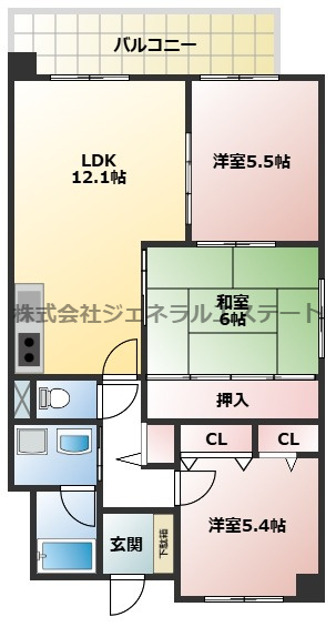 カサ・ブリジャンテの間取り