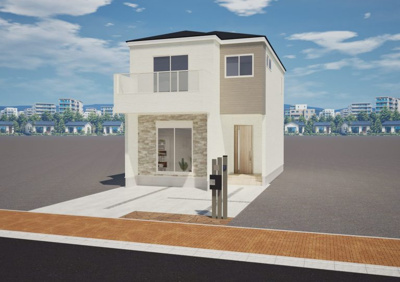 【外観パース】 | 大津市皇子が丘3丁目6-18　新築戸建