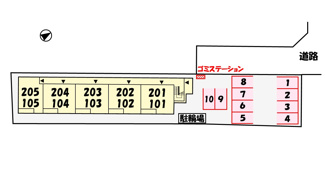【区画図】 | メゾン・ド・Ｋ　天神川