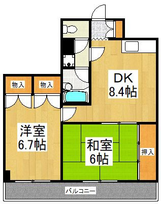オークハイツの間取り
