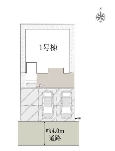 平塚市纒1丁目第1期　新築戸建　全1棟1号棟の区画図