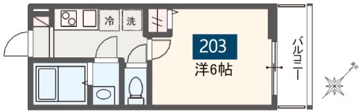 MELDIA岩槻Ⅲの間取り