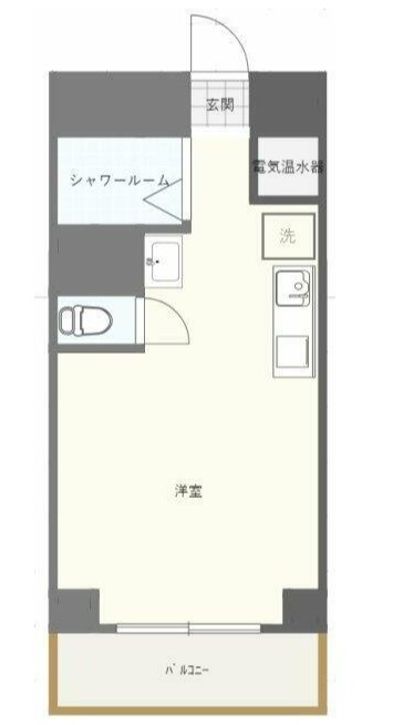 マンション築地の間取り|間取りです。