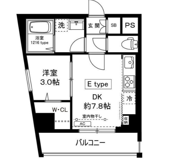 Milebel chitosedaiの間取り