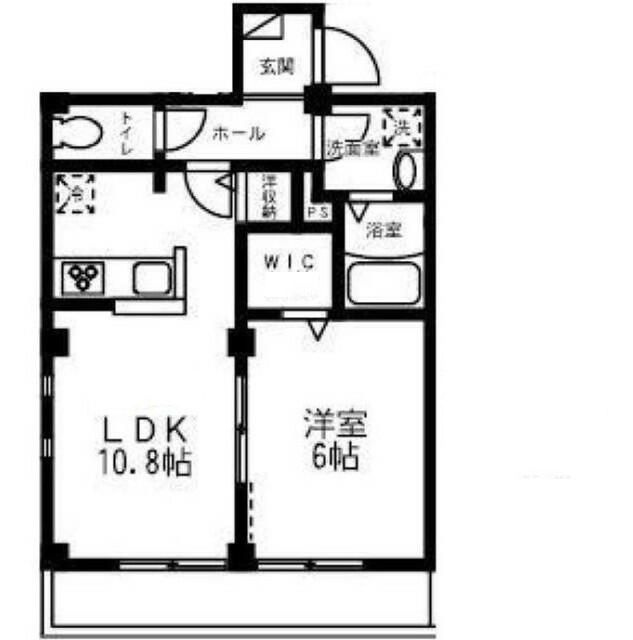 シェモア西の間取り|間取りです。