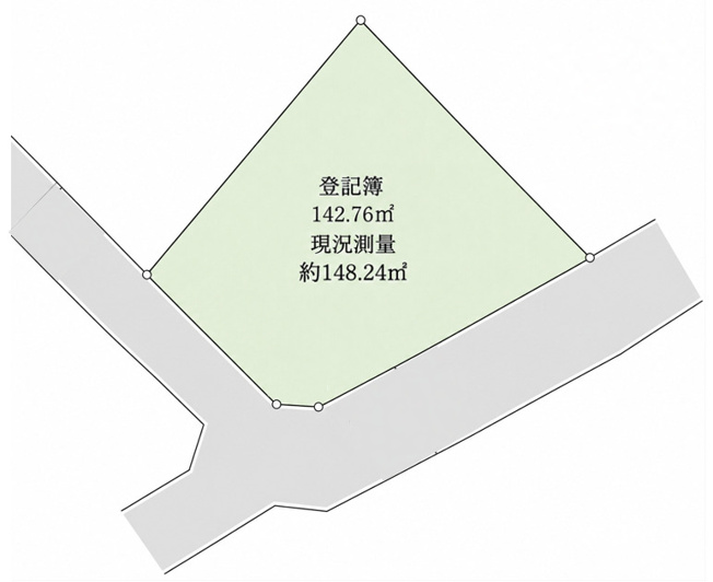 【区画図】 | ◆戸塚区原宿2丁目　建築条件なし売地◆