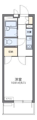 レオパレスＴＦ　ｏｎｅの間取り