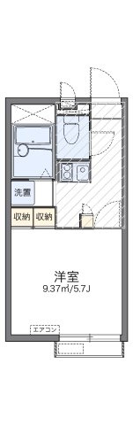 レオパレスラングシェーンの間取り