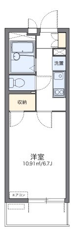 レオパレスＴＦ　ｏｎｅの間取り