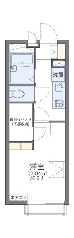 レオパレスマドレーヌの間取り|代表的な間取のため実際の間取とは異なる場合があります