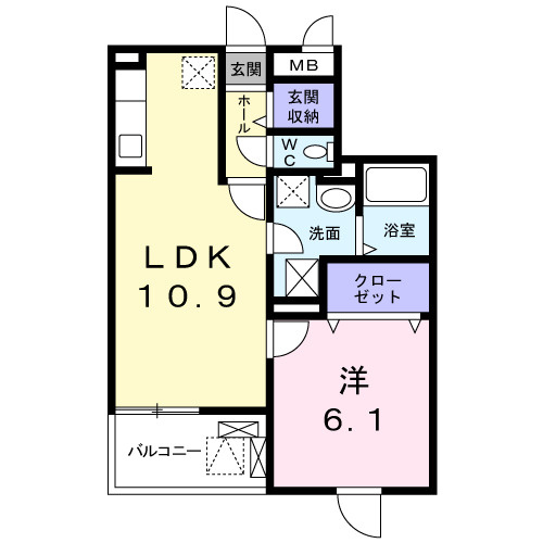 リバープレッソⅡの間取り