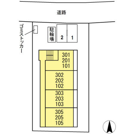 ヴィグノーブル上石神井の区画図