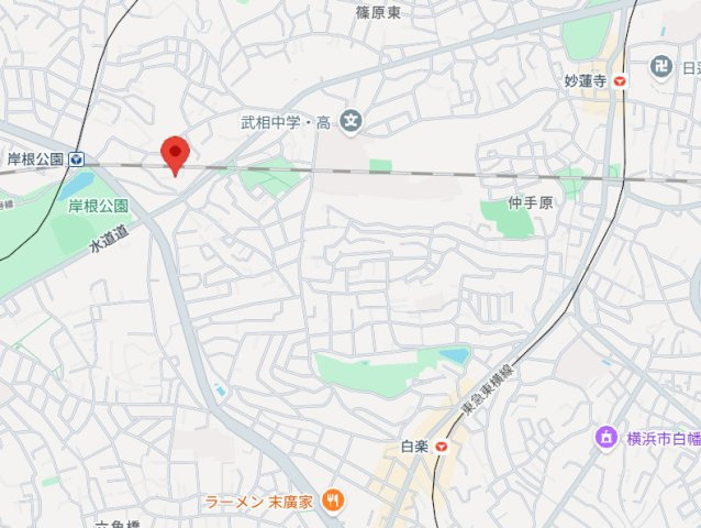 河野邸の地図
