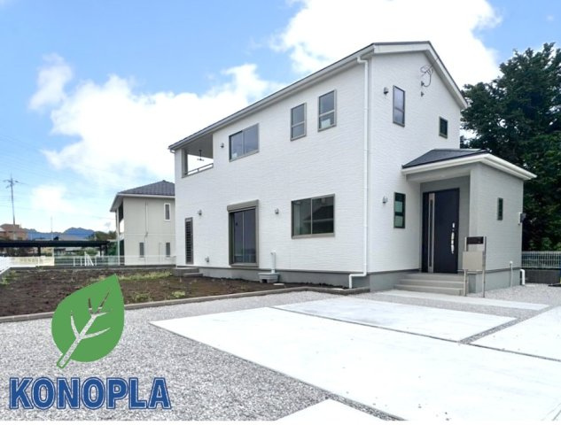 【新築戸建】富岡中高瀬第8 の外観|■外観（1号棟）｜少し気になる！資料請求だけ！大歓迎です♪お気軽に木ノ葉プランニング高崎店までお問い合わせください♪