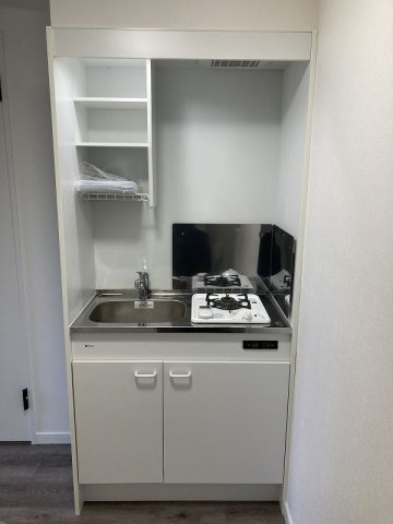 藤沢市片瀬３丁目のアパートのキッチン