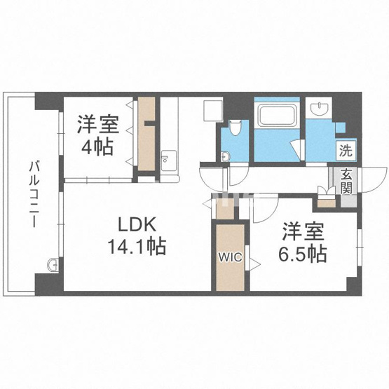 【間取り】 | ポラリス松ヶ枝