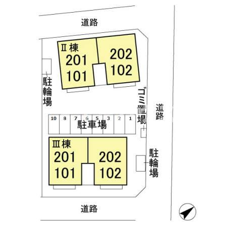 マークサウンド Ⅱの区画図