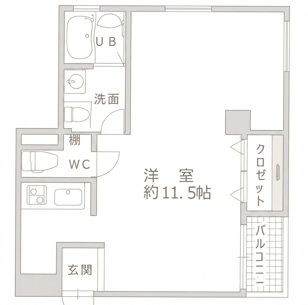 北畠ハイツの間取り